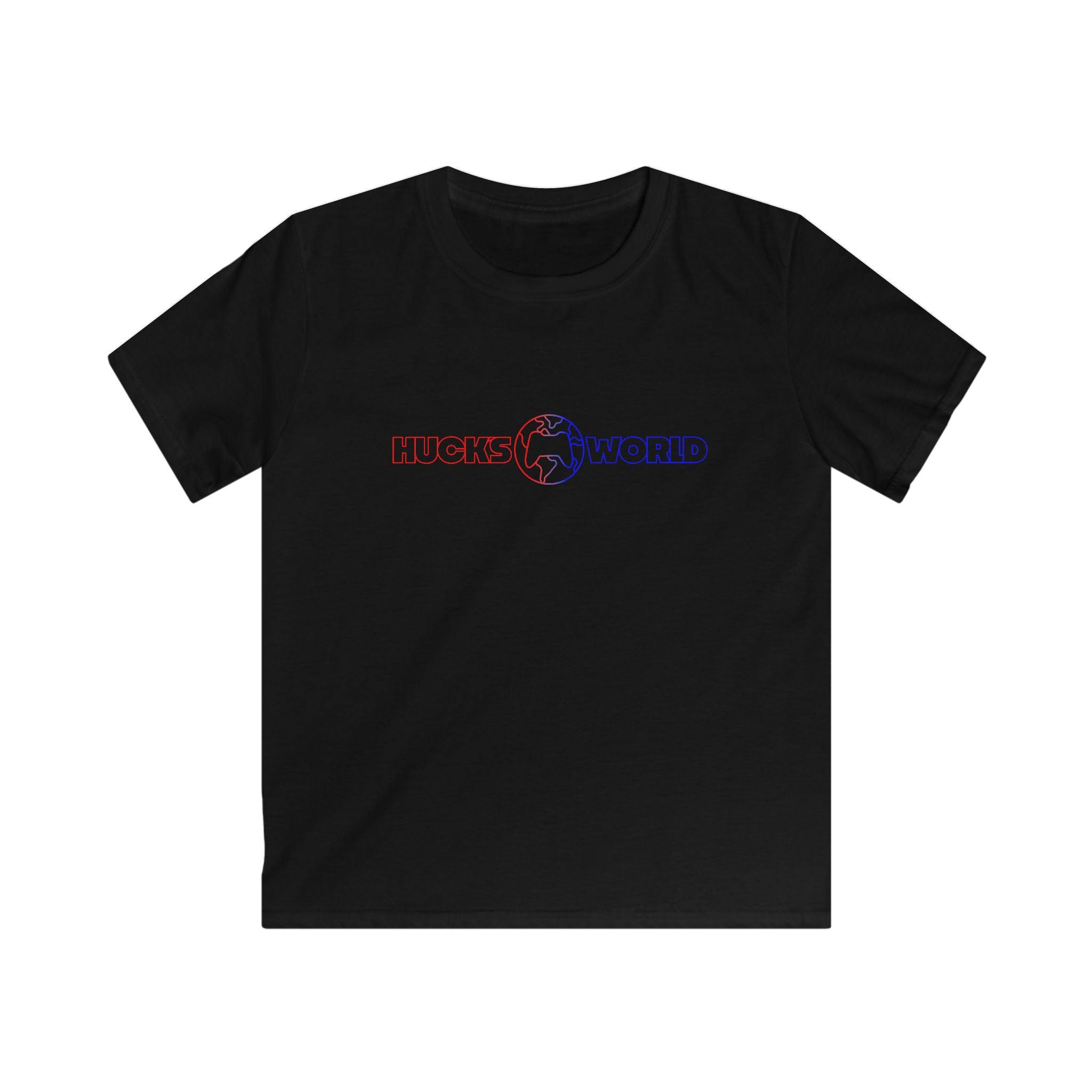 Youth Huck's World - Globe Logo Graphic T-Shirt