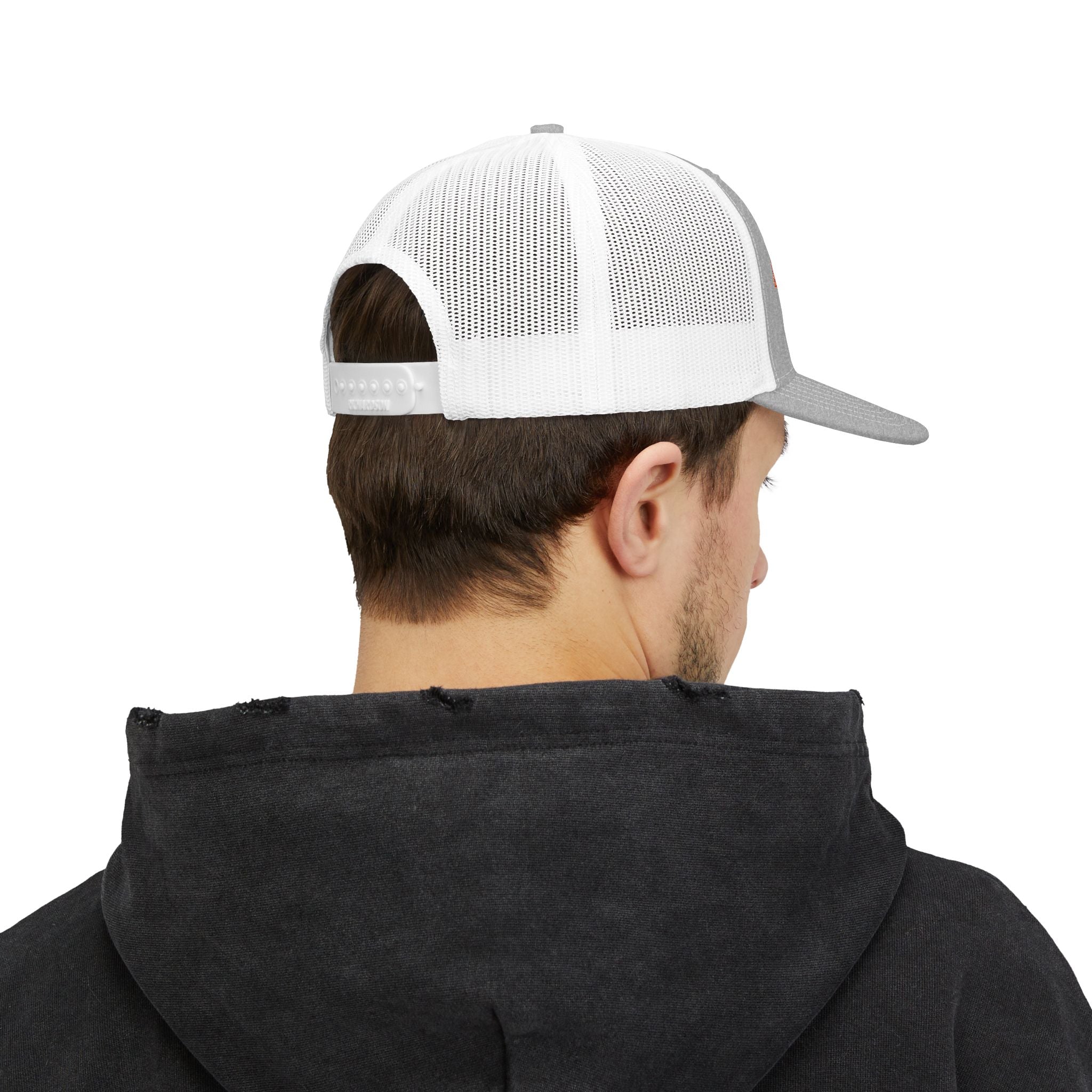 Huck's World Embroidered Trucker Cap