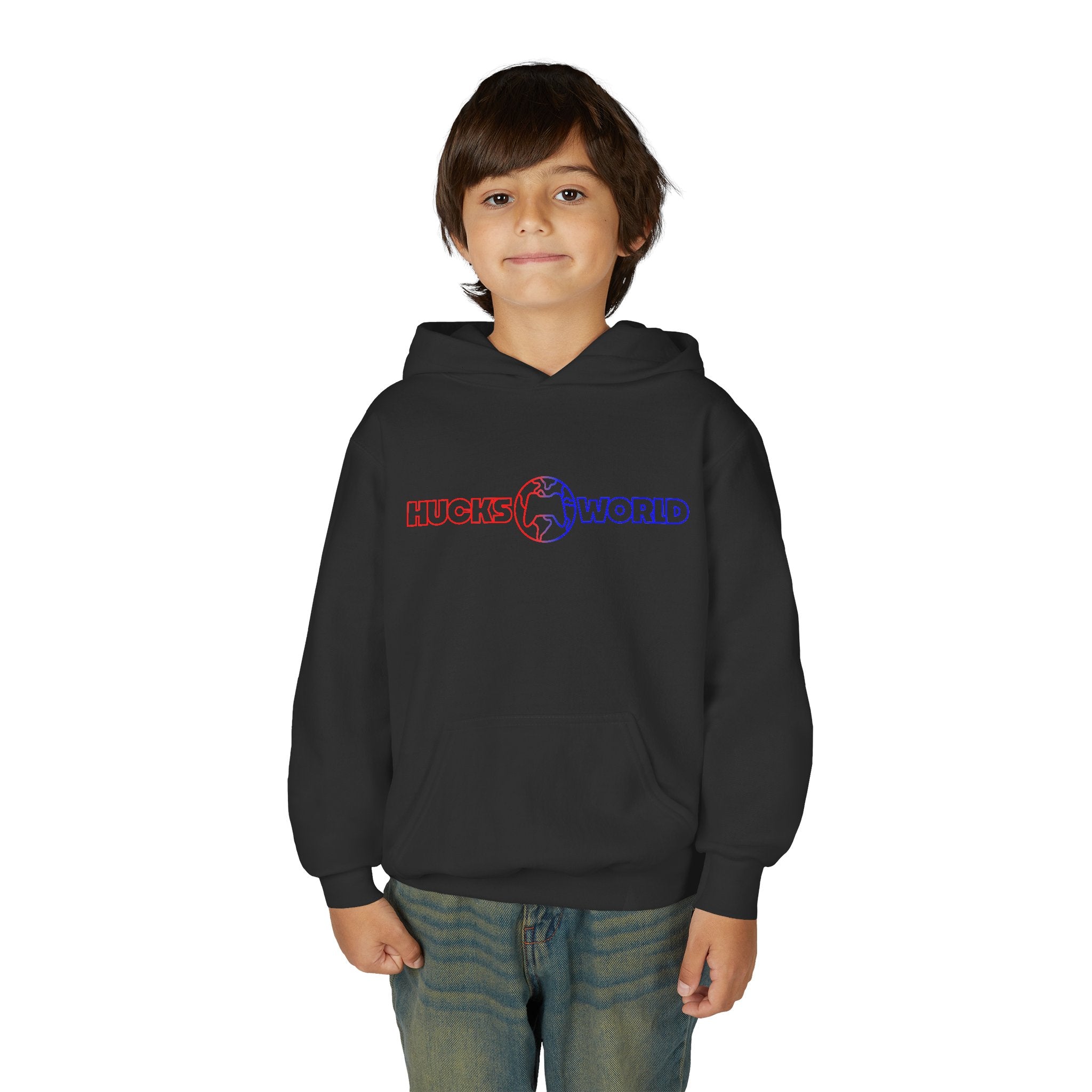 Youth Huck's World Hooded Sweatshirt