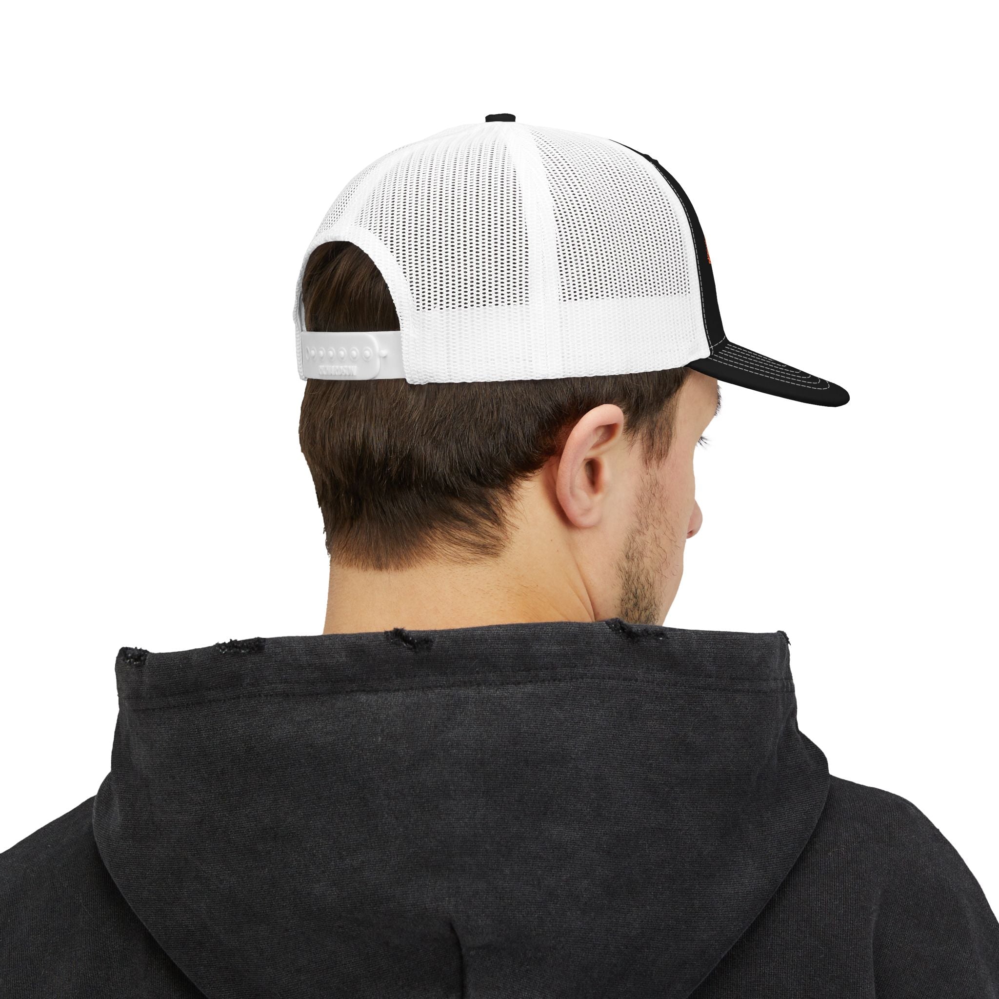 Huck's World Embroidered Trucker Cap