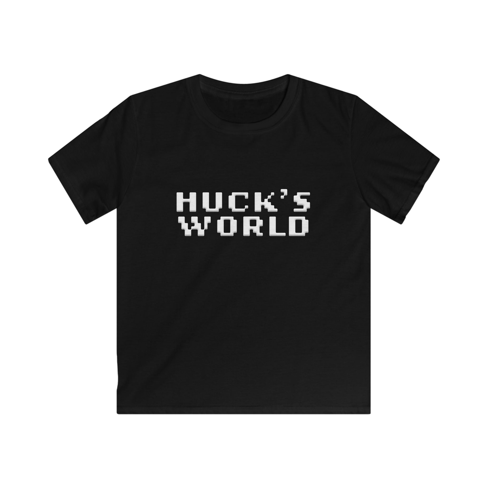 Youth Huck's World Pixel Font T-Shirt