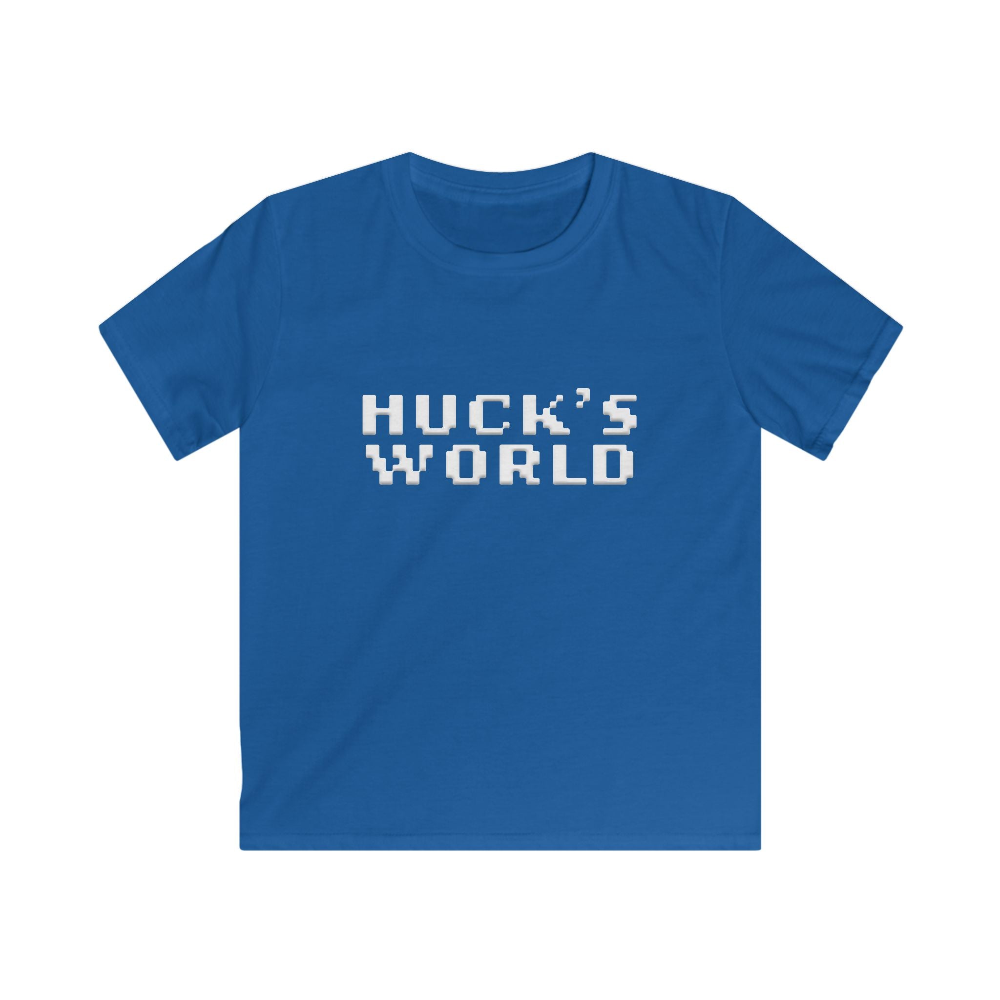Youth Huck's World Pixel Font T-Shirt