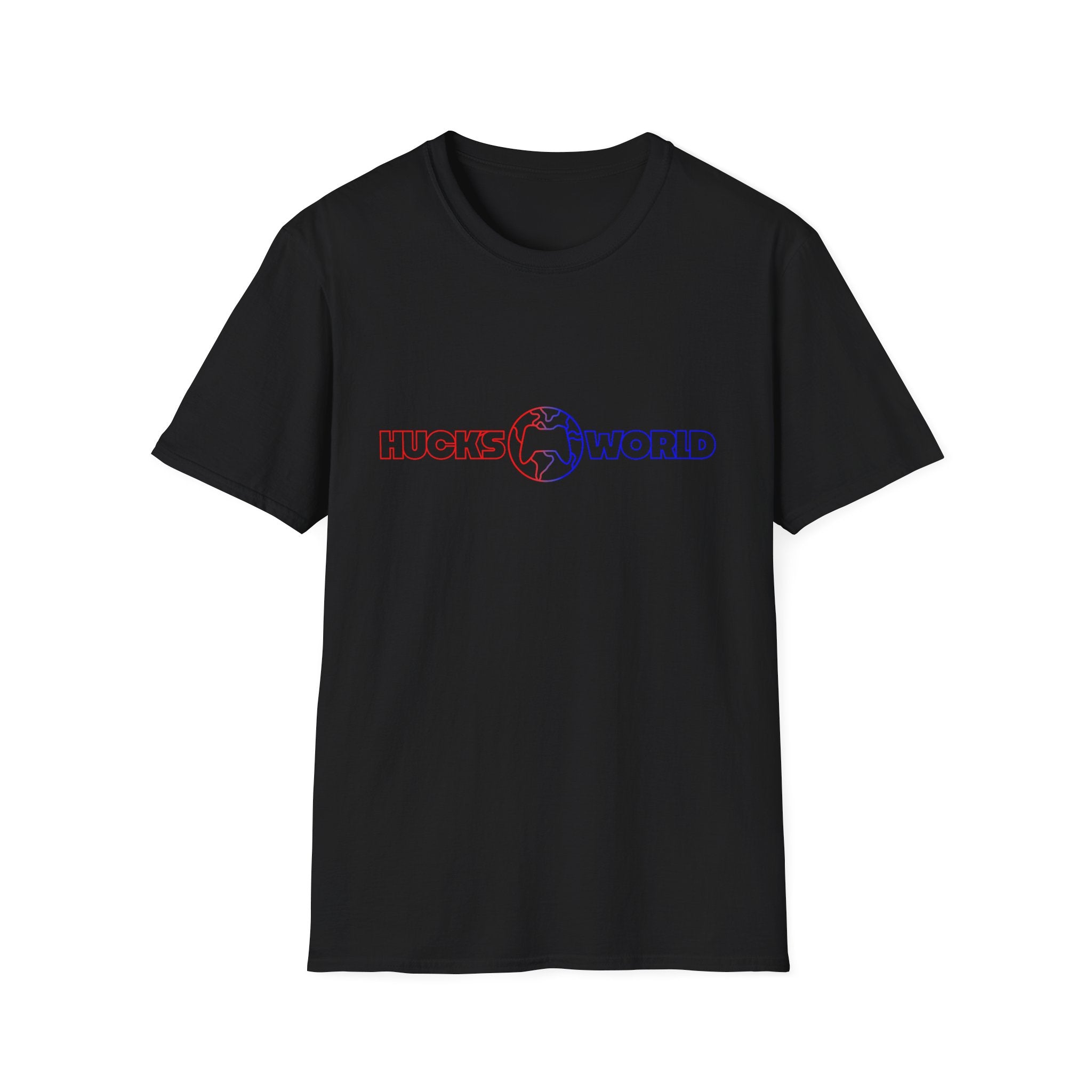 Adult Unisex Huck's World - Globe Logo Softstyle T-Shirt