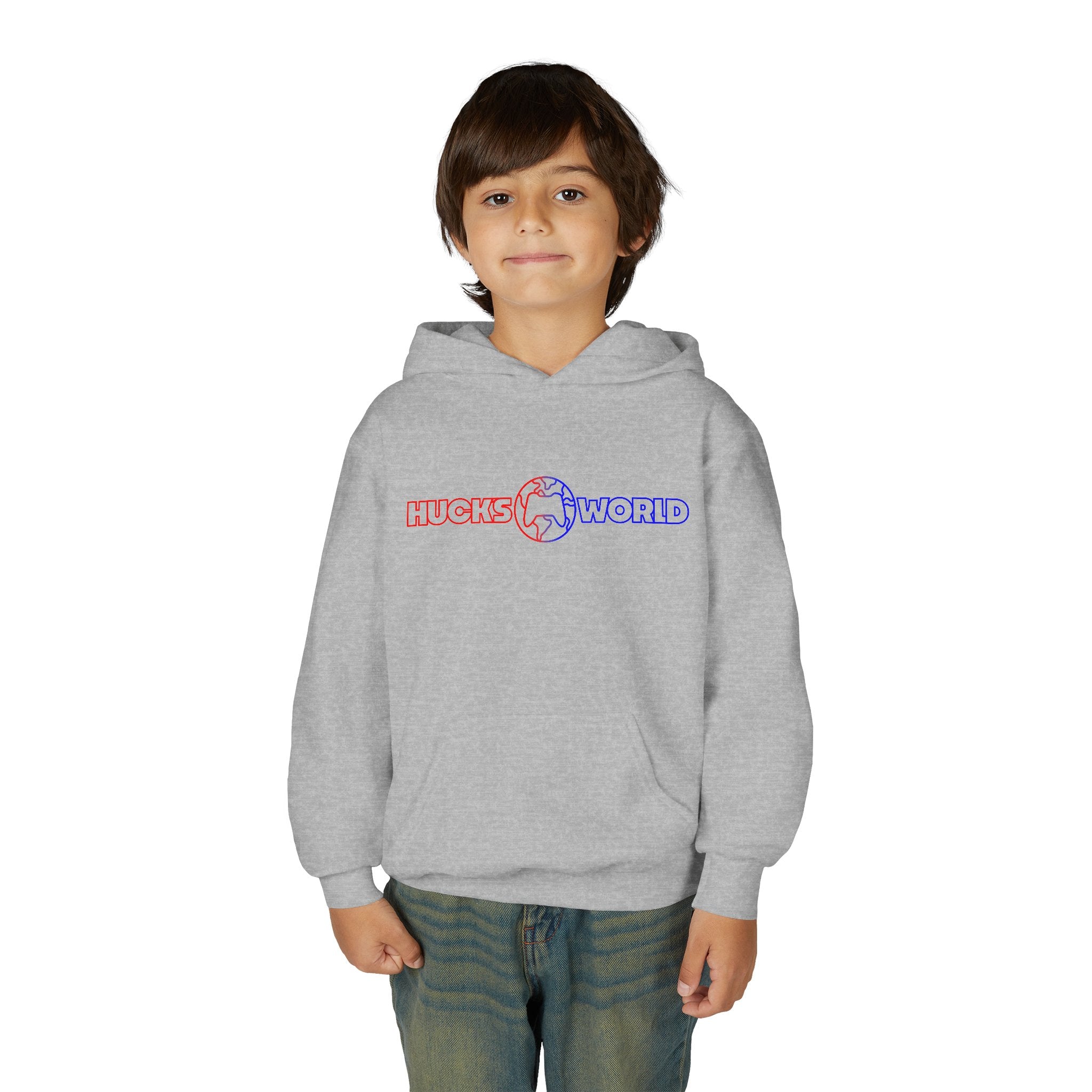 Youth Huck's World Hooded Sweatshirt