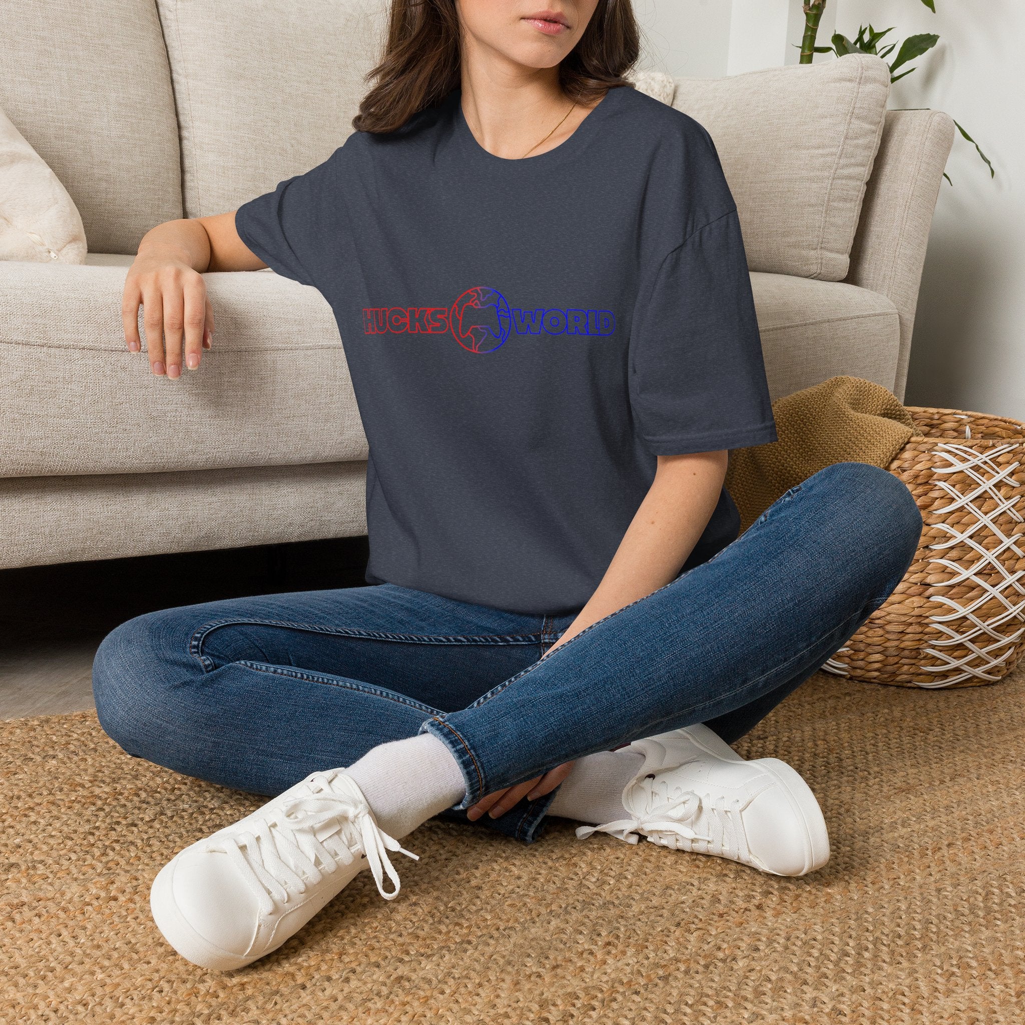 Adult Unisex Huck's World - Globe Logo Softstyle T-Shirt