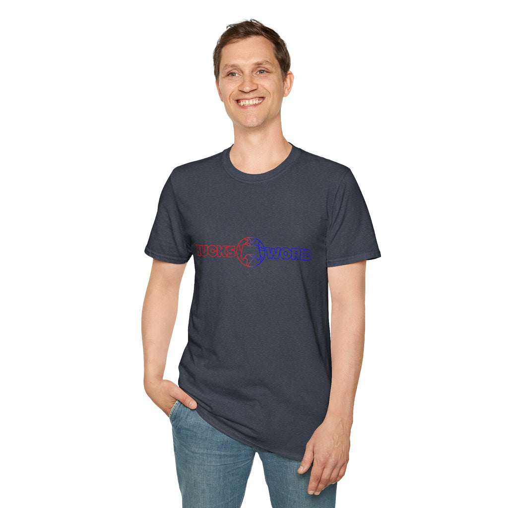 Adult Unisex Huck's World - Globe Logo Softstyle T-Shirt