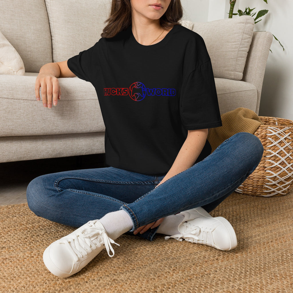 Adult Unisex Huck's World - Globe Logo Softstyle T-Shirt
