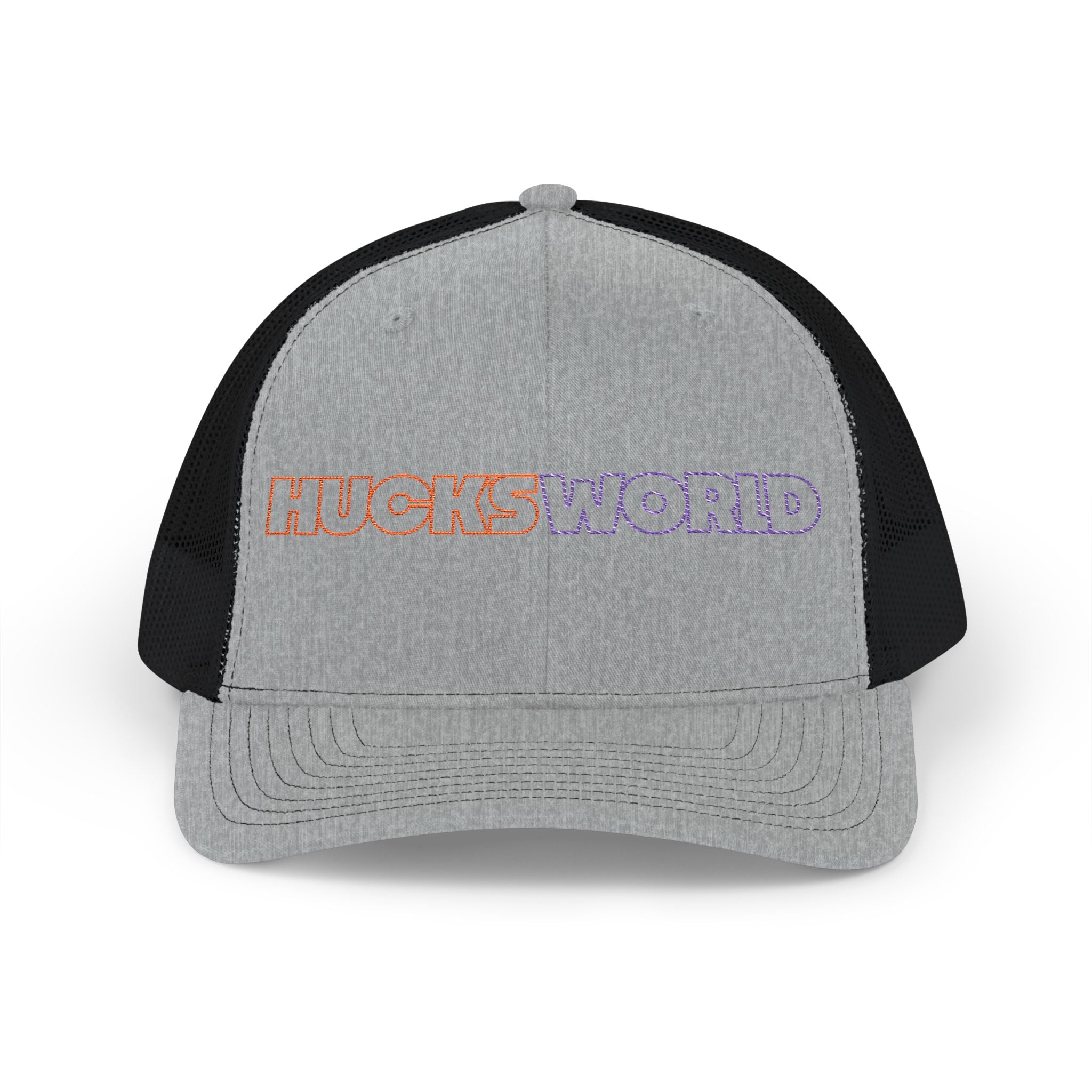 Huck's World Embroidered Trucker Cap